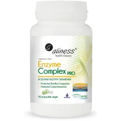 Enzyme Complex PRO – 90 VEGE CAPS Aliness – kompleks enzymów trawiennych