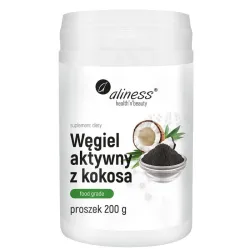 Węgiel aktywny z kokosa – Food Grade – 200 g Aliness