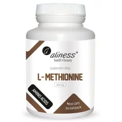 L‑Methionine 500 mg – 100 kapsułek Aliness – L‑Metionina
