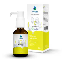 Avitale Witamina C 16 mg – 30 ml – Medicaline – Witamina C Quali‑C® w kroplach – Kwas L‑askorbinowy