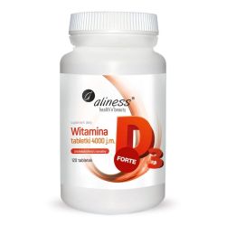 Witamina D3 Forte 4000 j.m. – 120 tabletek Aliness – witamina D z lanoliny – cholekalcyferol