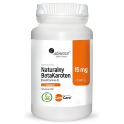 Naturalny Beta‑Karoten 14 mg (Prowitamina A 23 333 IU) – 100 tabletek vege