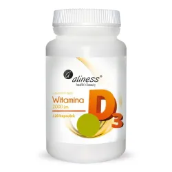 Witamina D3 2000 IU – 120 kapsułek Aliness