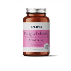 UNS Dzięgiel Chiński – kompleks roślinny dla kobiet: dzięgiel chiński (Angelica sinensis), ligustylid, BioPerine® – 60 kapsułek