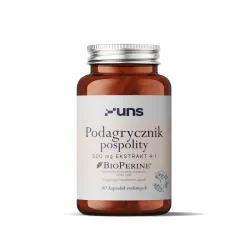 UNS Podagrycznik Pospolity – kompleks roślinny wspierający równowagę metaboliczną: podagrycznik pospolity (Aegopodium podagraria L.), BioPerine® – 60 kapsułek