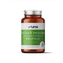 UNS Karczoch Zwyczajny – kompleks roślinny wspierający wątrobę i trawienie: karczoch zwyczajny (Cynara scolymus), cynaryna, BioPerine® – 60 kapsułek