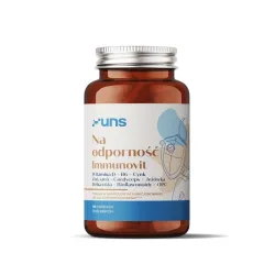 UNS Immunovit – kompleks wspierający odporność: witamina D3, witamina B6, cynk, żeń‑szeń, kordyceps, echinacea, dzika róża, bioflawonoidy, OPC – 60 kapsułek