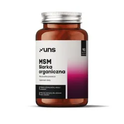 UNS MSM – organiczna siarka wspierająca stawy i tkanki łączne: MSM (metylosulfonylometan) – 90 kapsułek