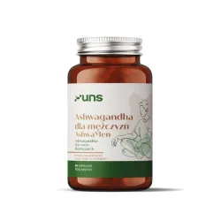 UNS AshwaMen – kompleks adaptogenny dla mężczyzn: ashwagandha, żeń‑szeń, buzdyganek naziemny – 60 kapsułek