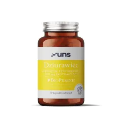 UNS Dziurawiec – kompleks roślinny wspierający równowagę emocjonalną: dziurawiec zwyczajny (Hypericum perforatum L.), BioPerine® – 60 kapsułek