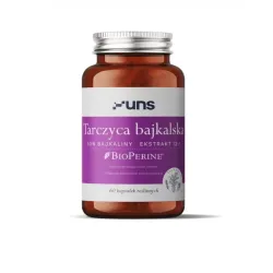 UNS Tarczyca Bajkalska – kompleks roślinny wspierający równowagę organizmu: tarczyca bajkalska (Scutellaria baicalensis Georgi), bajkalina, BioPerine® – 60 kapsułek