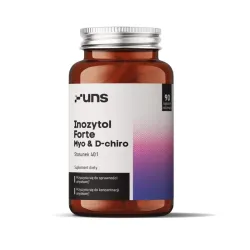 UNS Inozytol Forte Myo & D‑Chiro – kompleks inozytoli wspierający równowagę metaboliczną: myo‑inozytol, D‑chiro‑inozytol – 90 kapsułek
