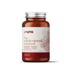 UNS Lipidovit – kompleks wspierający prawidłowy poziom cholesterolu: kozieradka, karczoch, bergamotka, czosnek, czerwony ryż fermentowany, brzoza – 60 kapsułek