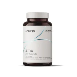 UNS Zinc – wsparcie odporności, skóry i metabolizmu: cynk (glukonian cynku) – 180 kapsułek