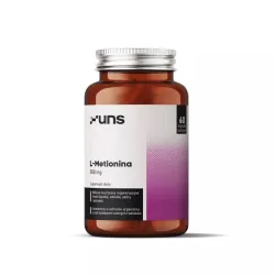 UNS L‑Metionina 500 mg – aminokwas siarkowy wspierający metabolizm i detoksykację: L‑metionina – 60 kapsułek