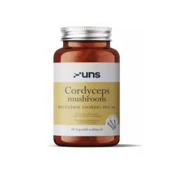 UNS Cordyceps Mushroom – wsparcie energii, wydolności i witalności: maczużnik chiński (Cordyceps sinensis) – 60 kapsułek