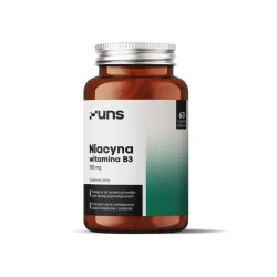 UNS Witamina B3 (Niacyna) 500 mg – wsparcie metabolizmu energetycznego i układu nerwowego: witamina B3 (kwas nikotynowy) – 60 kapsułek