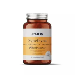 UNS Synefryna – wsparcie metabolizmu i poziomu energii: synefryna z gorzkiej pomarańczy (Citrus aurantium L.), BioPerine® – 60 kapsułek