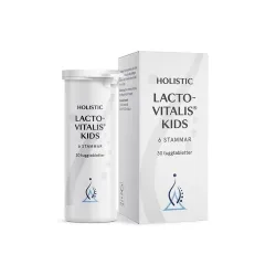 Holistic LactoVitalis Kids New – wsparcie flory jelitowej i odporności dzieci: probiotyk dla dzieci, dobre bakterie, fruktooligosacharydy (FOS) – kapsułki