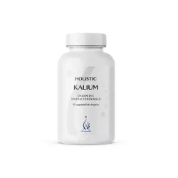 Holistic Kalium – wsparcie równowagi elektrolitowej i pracy mięśni: potas w organicznych formach (jabłczan potasu, cytrynian potasu) – kapsułki