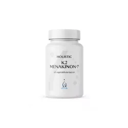 Holistic Witamina K2 MK‑7 – wsparcie kości i prawidłowej gospodarki wapniowej: witamina K2 (menachinon‑7, MK‑7 z natto) – 60 kapsułek