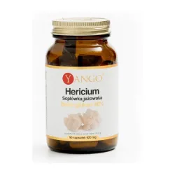 Hericium - Soplówka jeżowata - 40% Beta-glukan - 90 kaps. Yango Hericium erinaceus