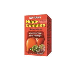 Hepa-Complex 60 tabl. Sanbios ochrona wątroby i dróg żółciowych karczoch mniszek lekarski mięta pieprzowa koper włoski jałowiec