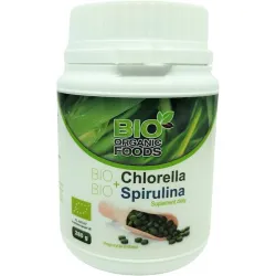 Bio Chlorella + Bio Spirulina 280g w tabletkach Bio Organic Foods chlorella pyrenoidosa spirulina platensis