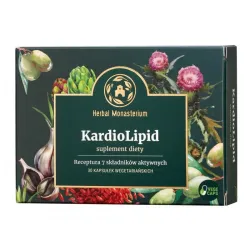 KardioLipid 30 kaps. Herbal Monasterium Allicys czarny czosnek karczoch czerwony ryż ostropest koenzym Q10