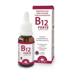Witamina B12 forte 20ml Dr Jacob`s hydroksykobalamina metylokobalamina