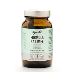 Formuła na limfę 50 kaps. Panaseus Yango przytulia czepna ruszczyk kolczasty kasztanowiec imbir pokrzywa