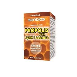 Propolis plus 60 tabl. Sanbios cynk acerola