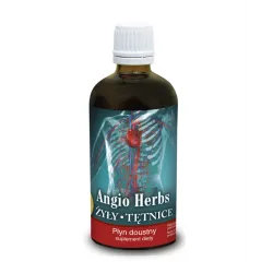 Angio Herbs 100ml Inwent Herbs żyły tętnice Rdestowiec Karczoch Głóg Serdecznik Miłorząb Kasztanowiec Werbena