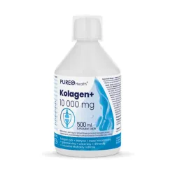 Kolagen+ 10 000mg 500ml Pureo Health kolagen rybi biotyna kwas hialuronowy glukozamina