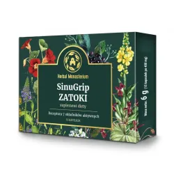 Sinu Grip ZATOKI 15 kapsułek Herbal Monasterium Suplement Diety