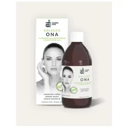 Kolagen Ona 500ml z kwasem hialuronowym i koenzymem Q10 Healthy Herb hydrolizowany kolagen rybi MSM siarka organiczna