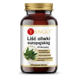 Liść Oliwki Europejskiej 40% oleuropein 60 kaps. Yango Olea europea oleuropeina
