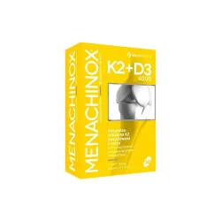 Menachinox K2+D3 4000 j.m forte 30 kaps. Xenico Pharma VitaMK7 Quali-D menachinon 7 cholekalcyferol Bacillus subtilis ssp natto