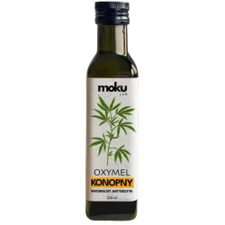 Oxymel konopny 250ml Moku lab naturalny antybiotyk ocet jabłkowy cebula kłącze imbiru czosnek susz konopny