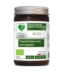 Skrzyp polny + Pokrzywa bio 400mg 100 tabl. BeOrganic Medicaline ekstr. pokrzywy Urtica dioica L. skrzypu Equisetum arvense L