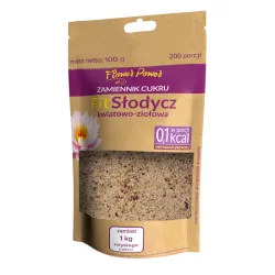 FitSłodycz kwiatowo-ziołowy 100g w saszetce Flower Power 200 porcji naturalna niskokaloryczna słodycz