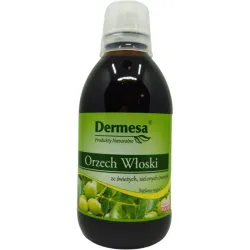 Orzech włoski ze świeżych zielonych owoców 250ml Dermesa owoc orzecha włoskiego Juglans regia L. fructus