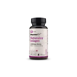 Naturalny kolagen z dorsza 810mg  90 kaps. Pharmovit hydrolizowany kolagen morski z dorsza gadus morhua kwas L-askorbinowy
