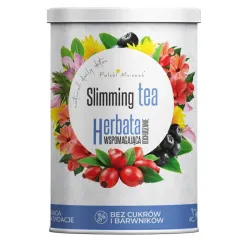 Herbata wspomagająca odchudzanie z różą 160g Polski Mniszek Slimming tea owoc róży hibiskus korzeń wilżyny ciemniej mniszek
