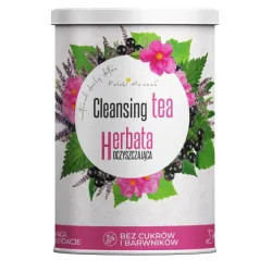 Herbata oczyszczająca z pokrzywą 110g Polski Mniszek Cleansing tea liść brzozy ziele fiołka liść pokrzywy owoc bzu czystek