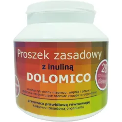 Proszek zasadowy z inuliną 200g Dolomico magnez wapń potas