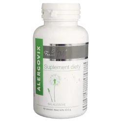 Alergovix - suplement diety na alergię ostryż długi pachnotka zwyczajna kłącze imbiru lekarskiego 60 tabletek