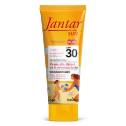 Krem dla dzieci od 6 miesiąca życia z filtrami mineralnymi 50ml Jantar Sun Farmona krem bursztynowy 30 spf wodoodporny