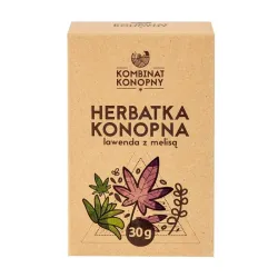Herbatka konopna lawenda z melisą 30g Kombinat Konopny  Cannabis sativa melisa lawenda kannabinoidy terpeny flawonoidy