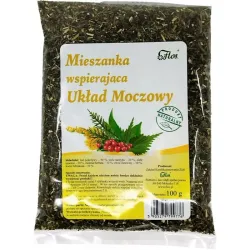 Mieszanka wspierająca układ moczowy 100g Flos pokrzywa skrzyp nawłoć zielona herbata żurawina hibiskus